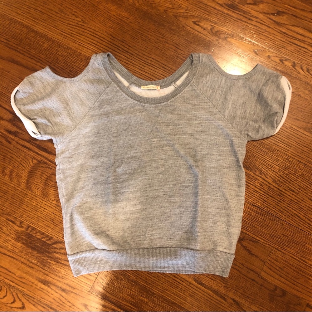 ALTERNATIVE gray sweatshirt short sleeve